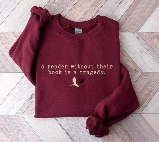 A reader without their book Sweatshirt