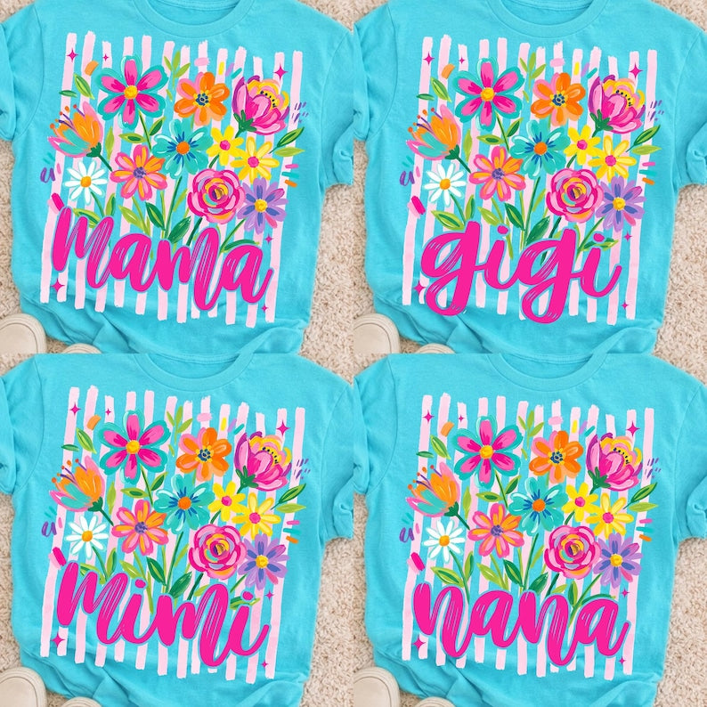 Striped Wildflower Tee