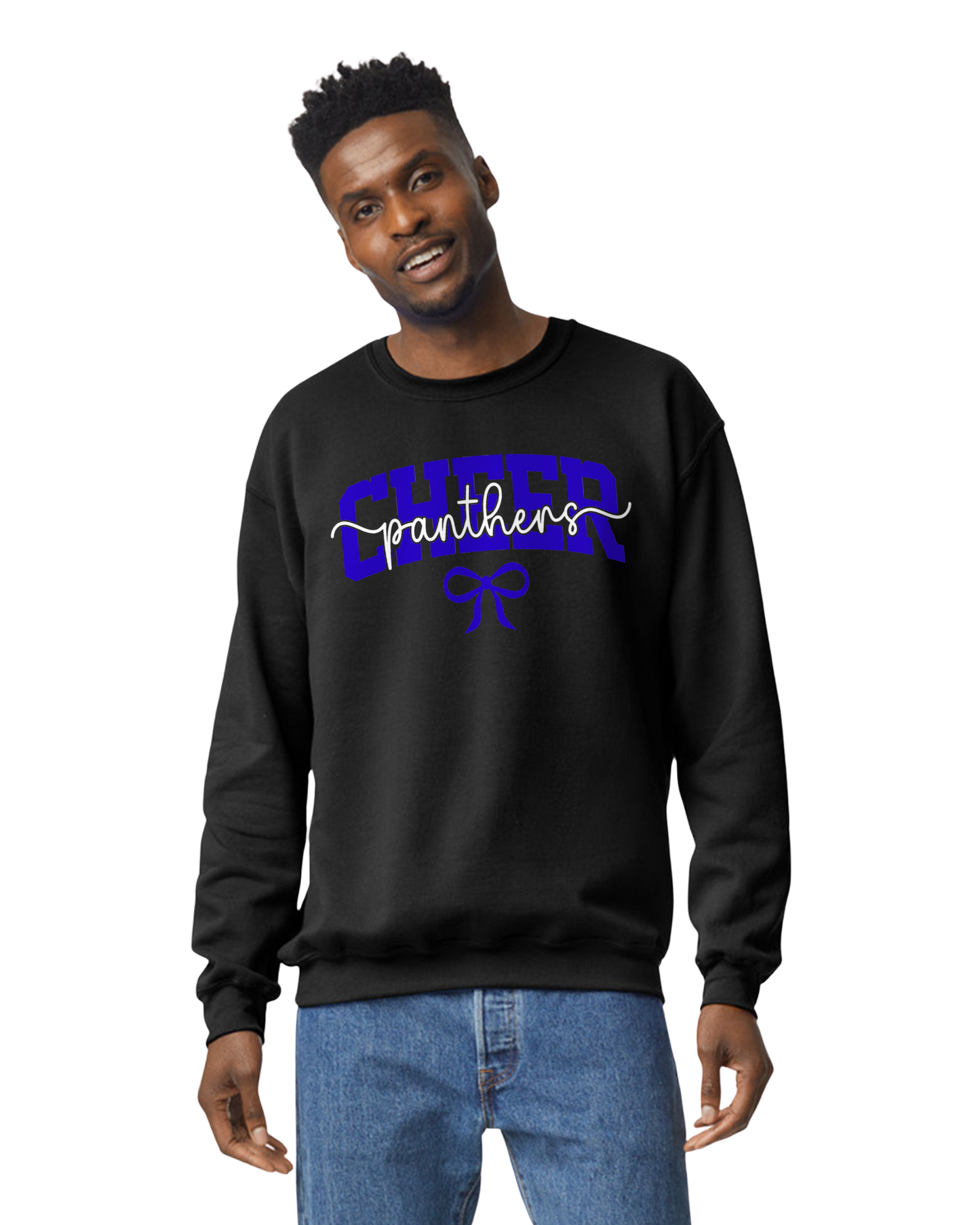 Panthers Cheer Embroidered Sweatshirt