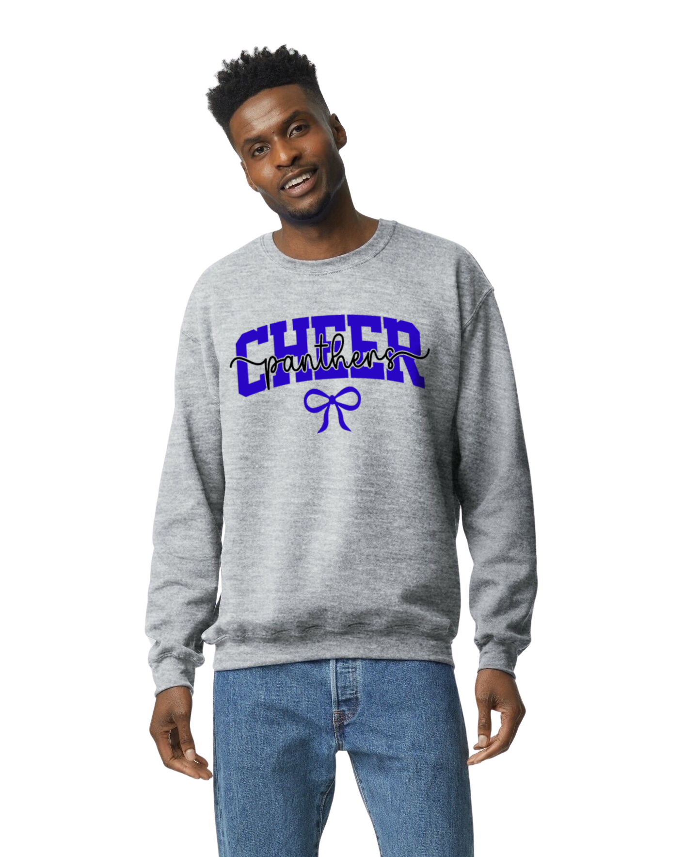 Panthers Cheer Embroidered Sweatshirt