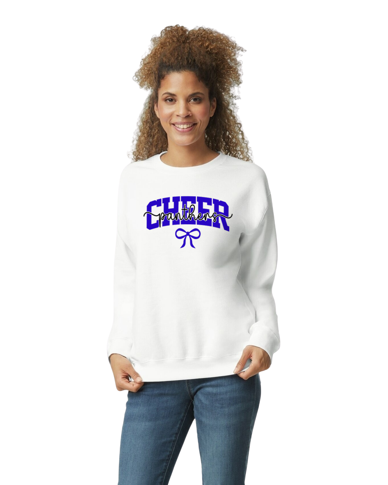 Panthers Cheer Embroidered Sweatshirt