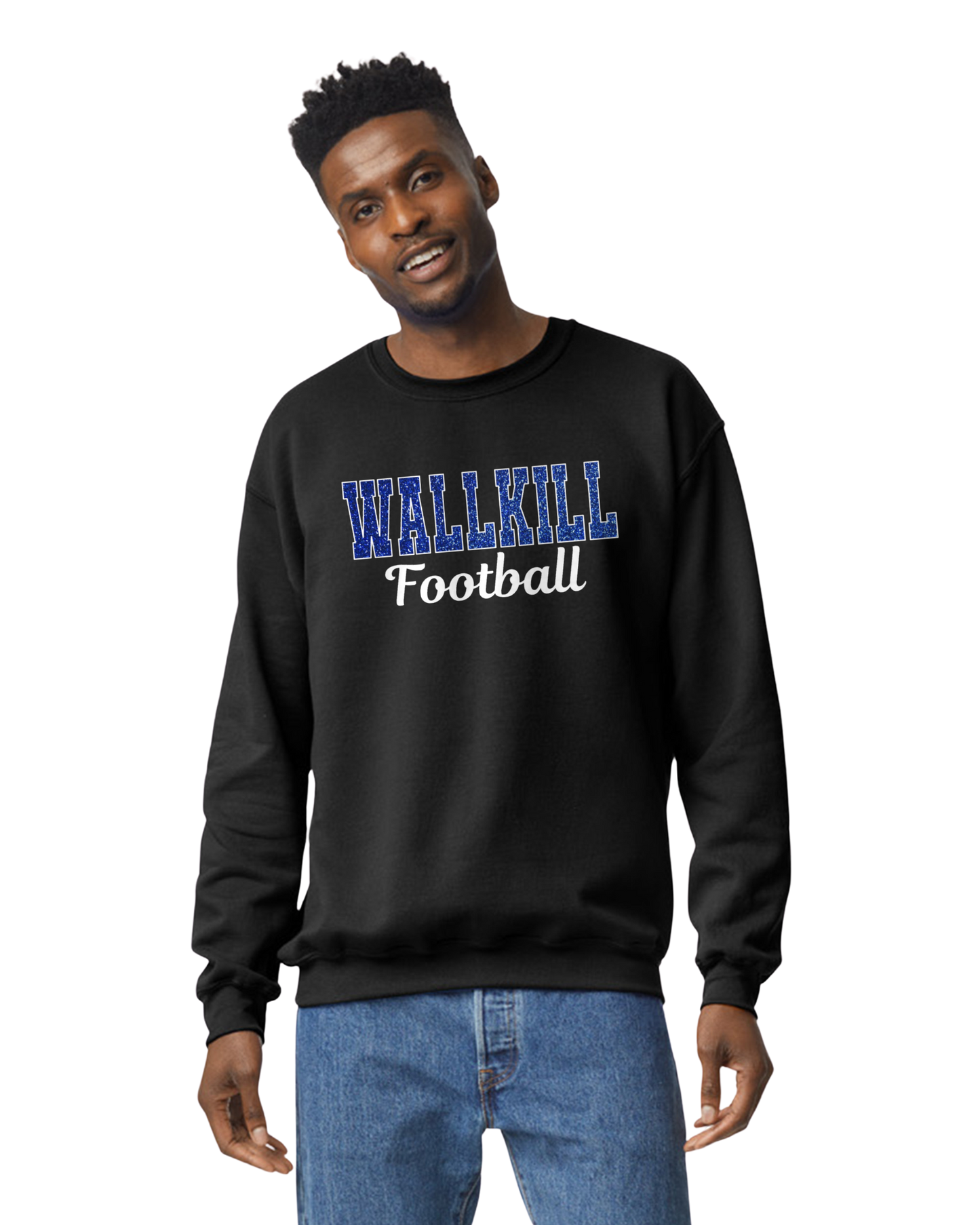 Football & Cheer Embroidered Glitter Sweatshirts