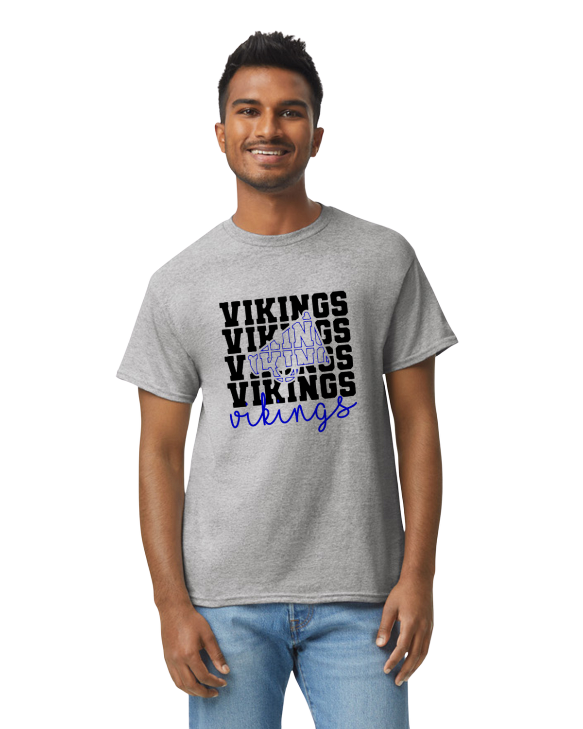 Vikings Cheer Stacked Tees